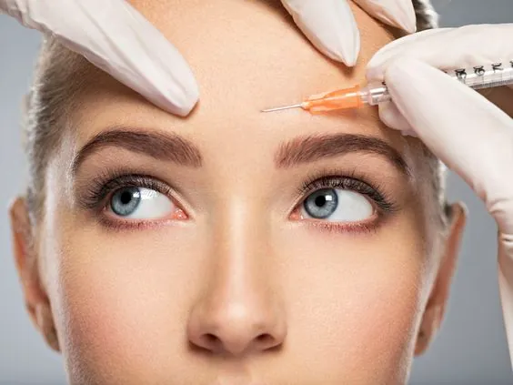 Cosmetic injectable treatment on the brow
